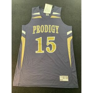 Holloway Prodigy Basketball Jersey Womens Medium M Black Gold White 15
